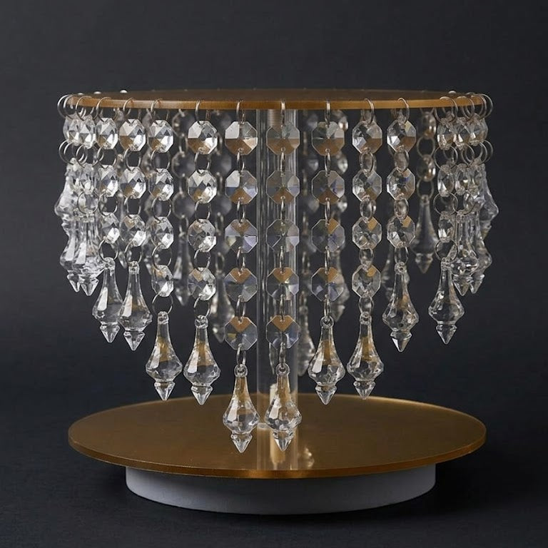 V-Shape Geometric Diamond Cake Spacer