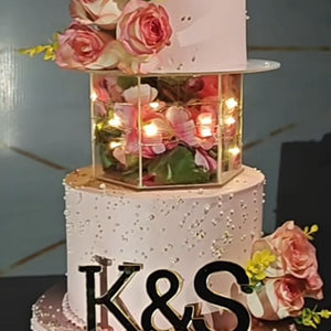 Acrylic Hexagon Cake Spacer