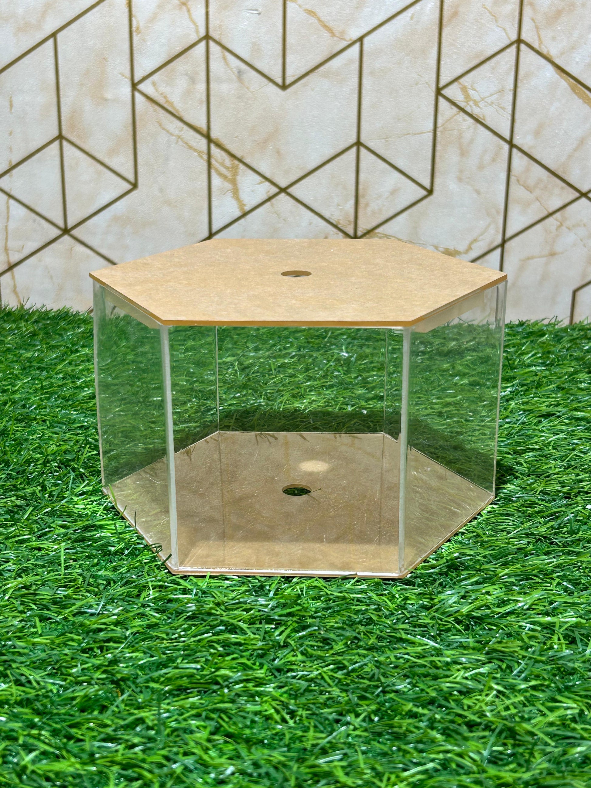 Acrylic Hexagon Cake Spacer