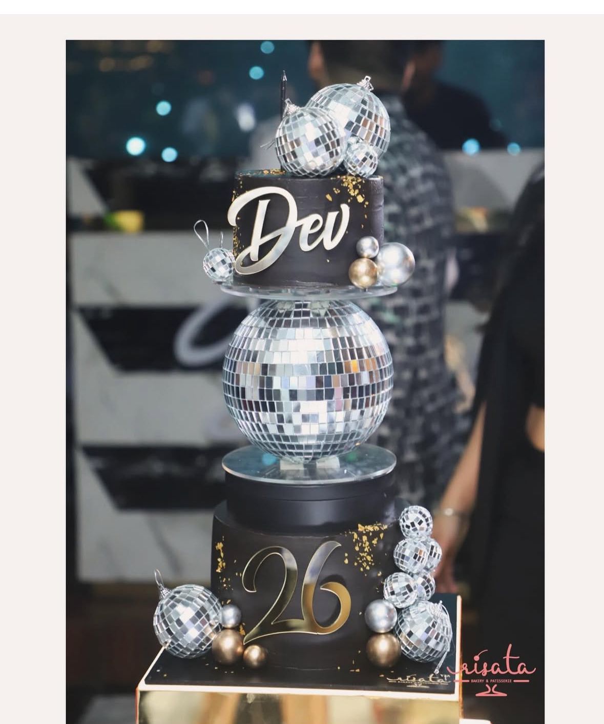 Disco Ball Cake Spacer