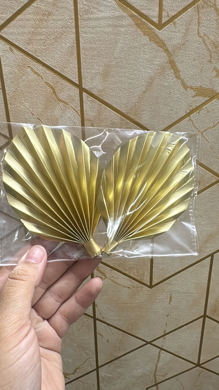 Golden Paper Pam Leaves