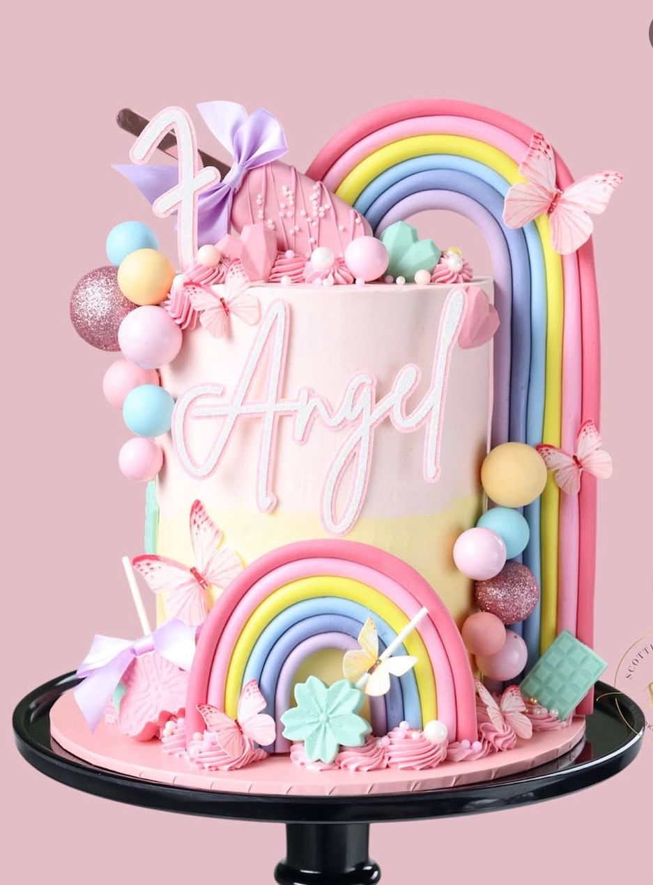 Rainbow Arch Cake Topper