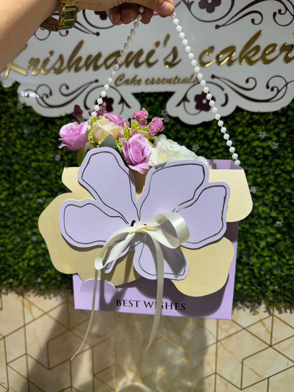 Floral Hamper Bag (Pack of 20 mix colours)