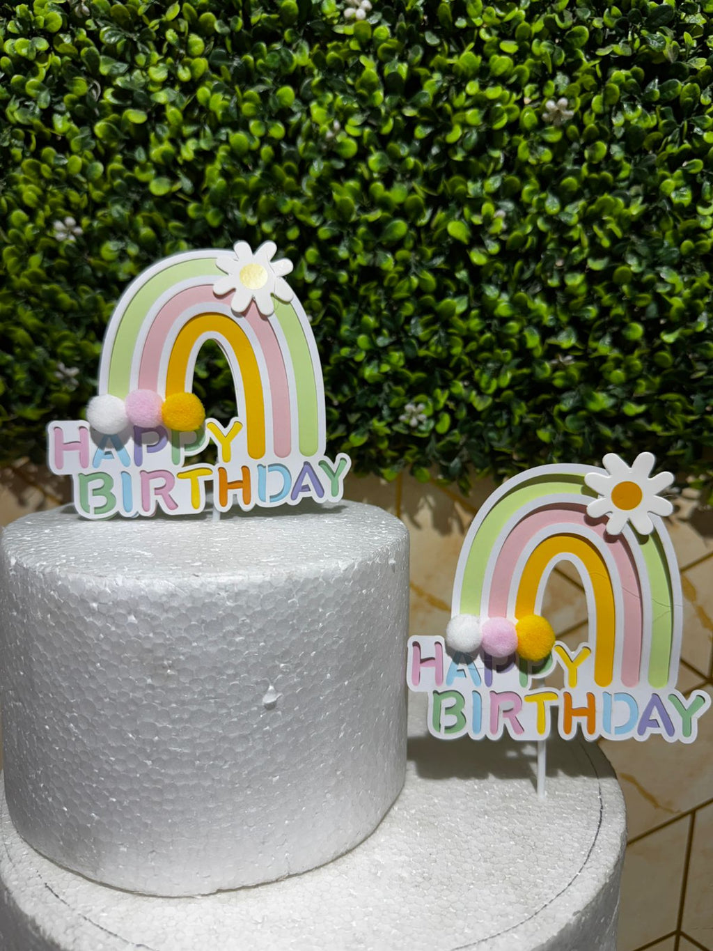 Premium Rainbow Cake Topper