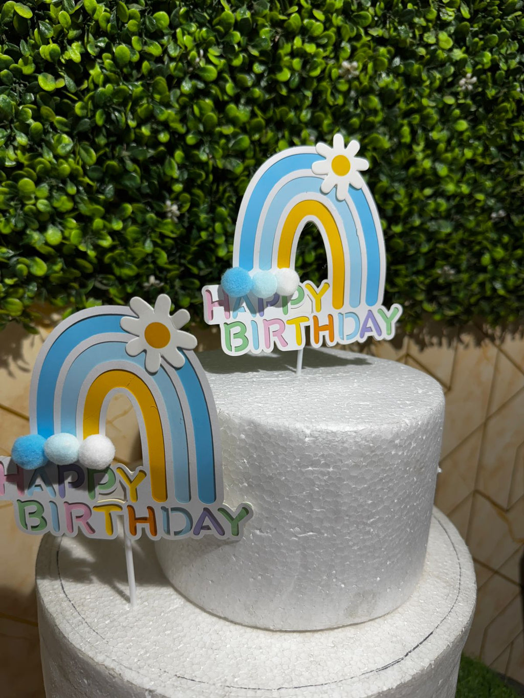 Premium Rainbow Cake Topper