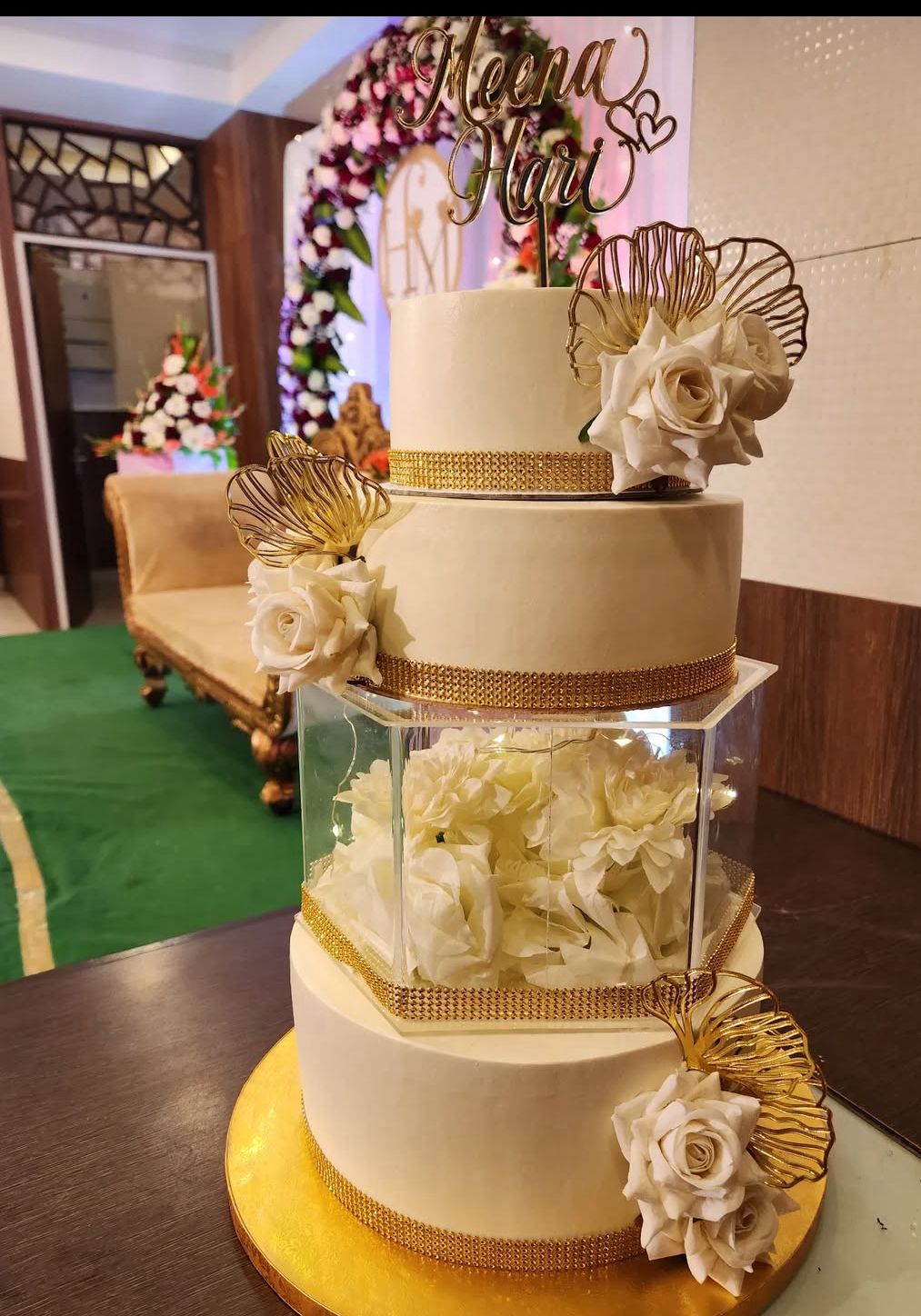 Acrylic Hexagon Cake Spacer