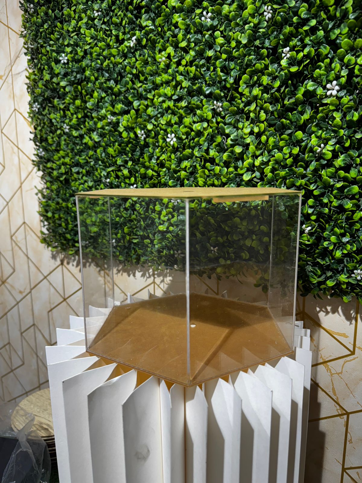 Acrylic Hexagon Cake Spacer