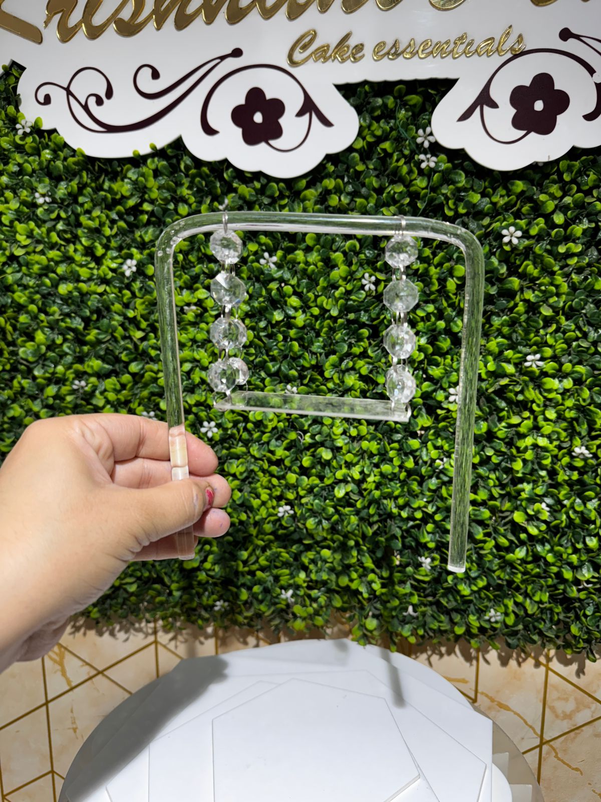 Daimond Swing Cake Topper