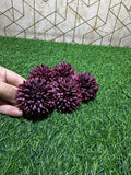 Maroon Dahlia Artificial Flower (Pack of 5)