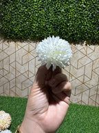 White Dahlia Artificial Flower (Pack of 5)