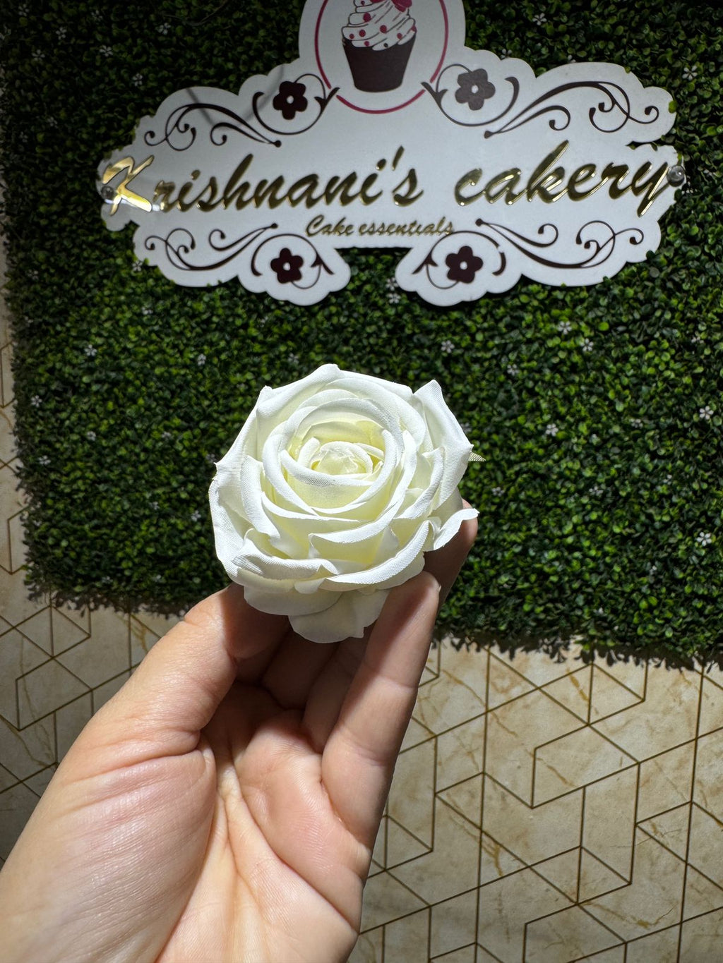 White Rose Artificial Flower (Pack of 4)