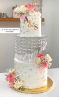Daimond Cake Spacer (Zig Zag) 8 Inch