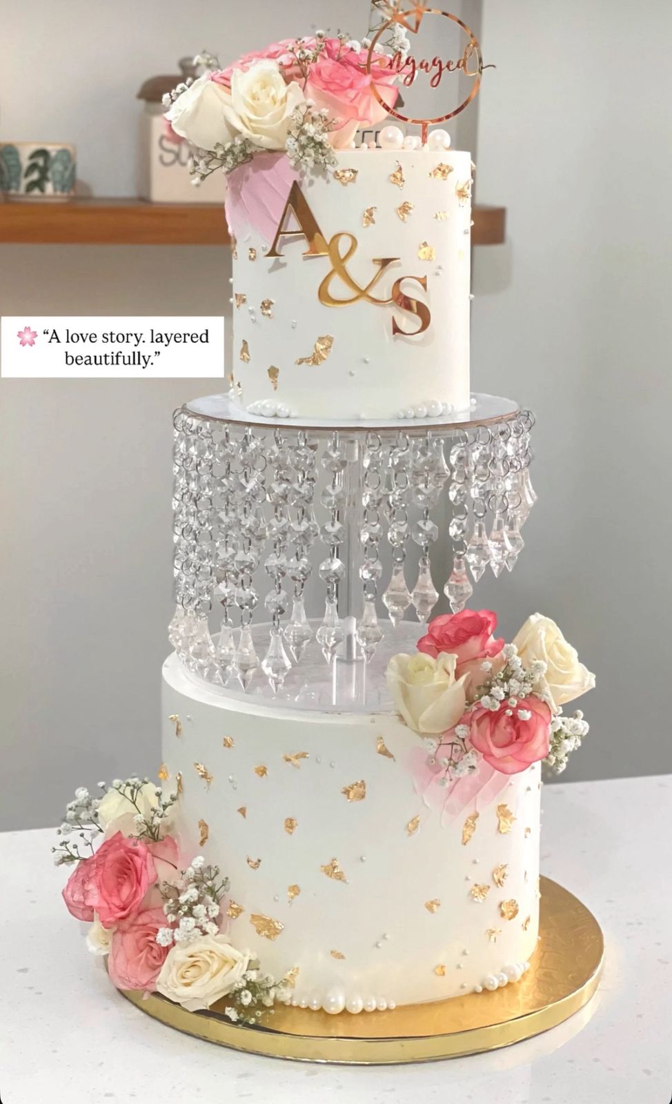 Daimond Cake Spacer (Zig Zag) 8 Inch