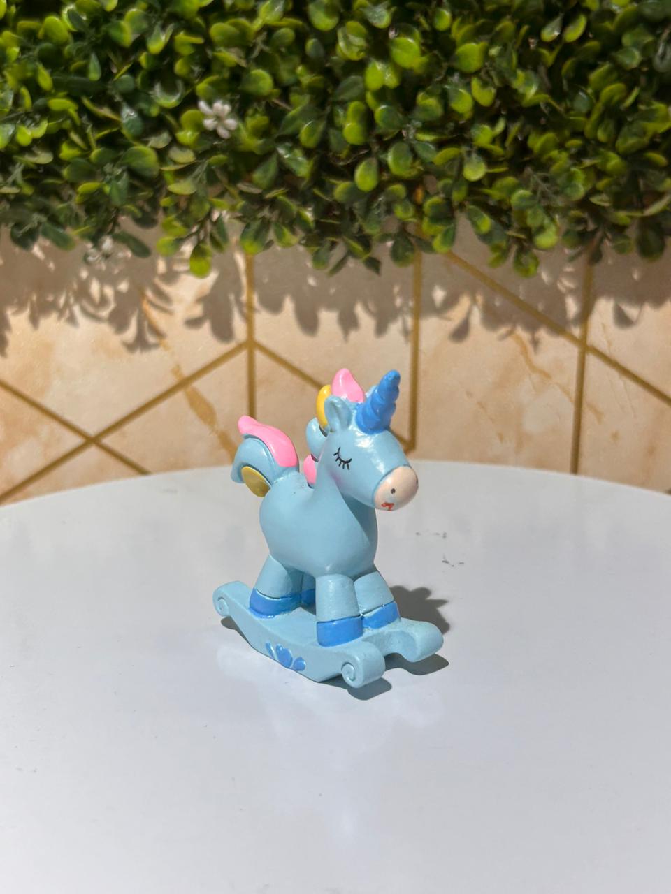 Blue Unicorn Cake Toy