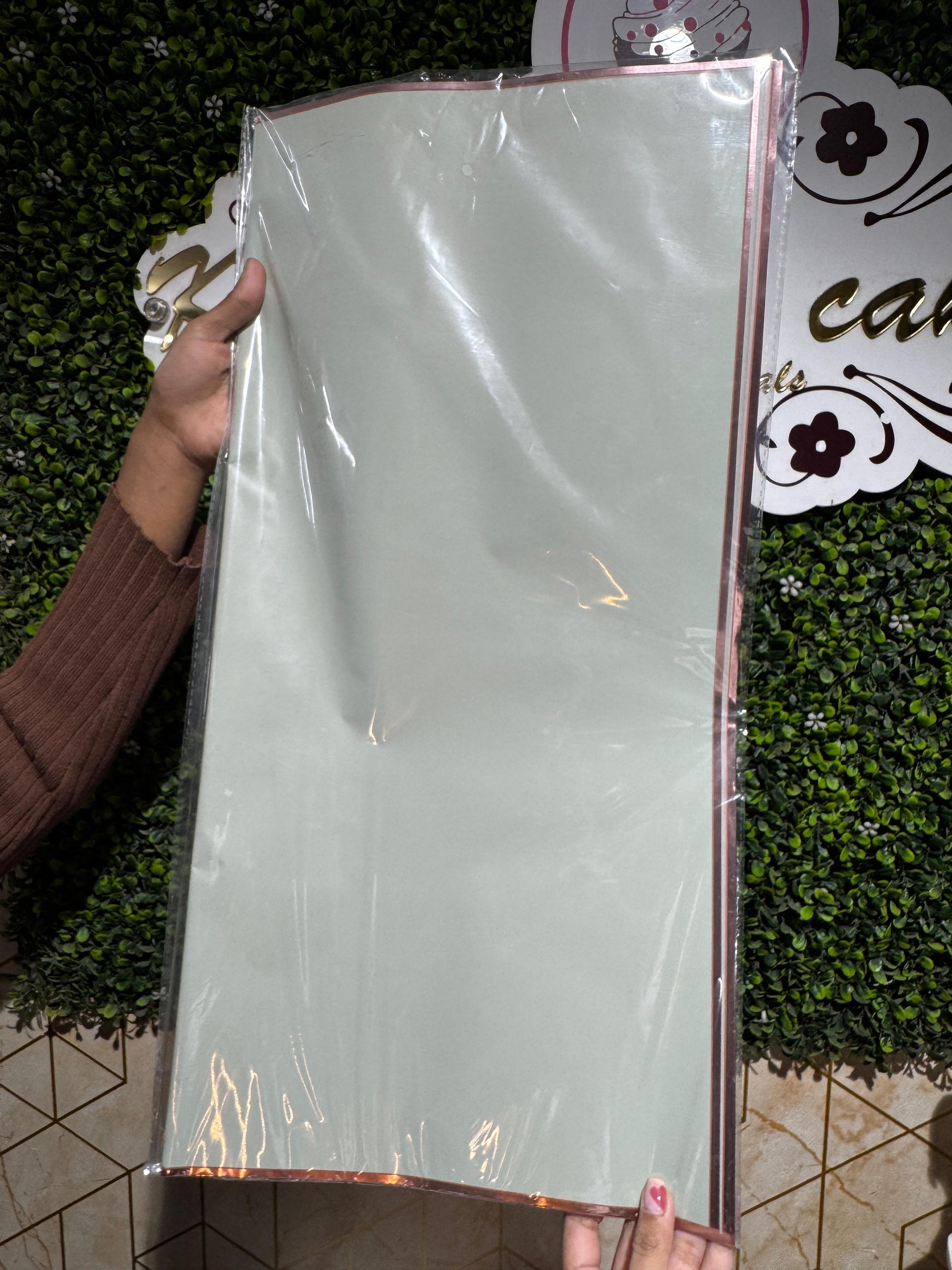 Green Bouquet Wrapping Sheet (Pack of 20)