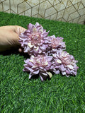 Purple Dahlia Artificial Flower (Pack of 4)
