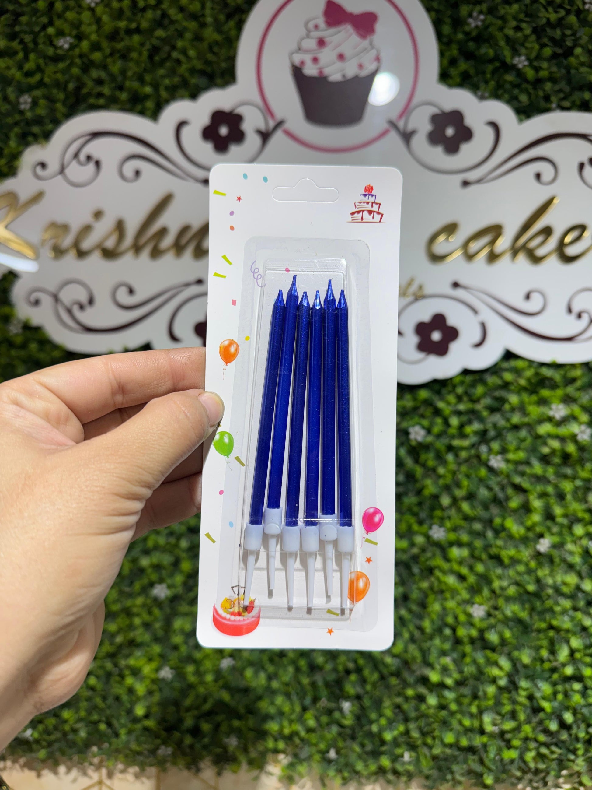 Blue Candles (Pack of 6)