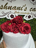 Red Korean Rose Artificial Flower (Pack of 10)