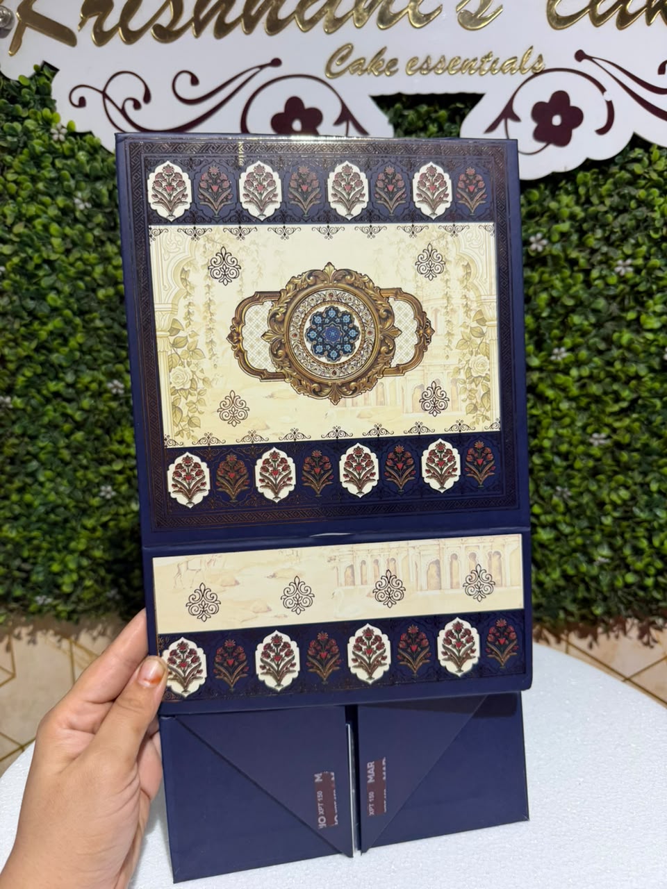 Diwali Utsav Collapsible Hamper Box 8x8x4inch