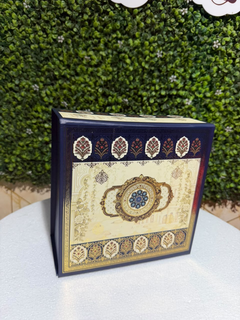 Diwali Utsav Collapsible Hamper Box 8x8x4inch