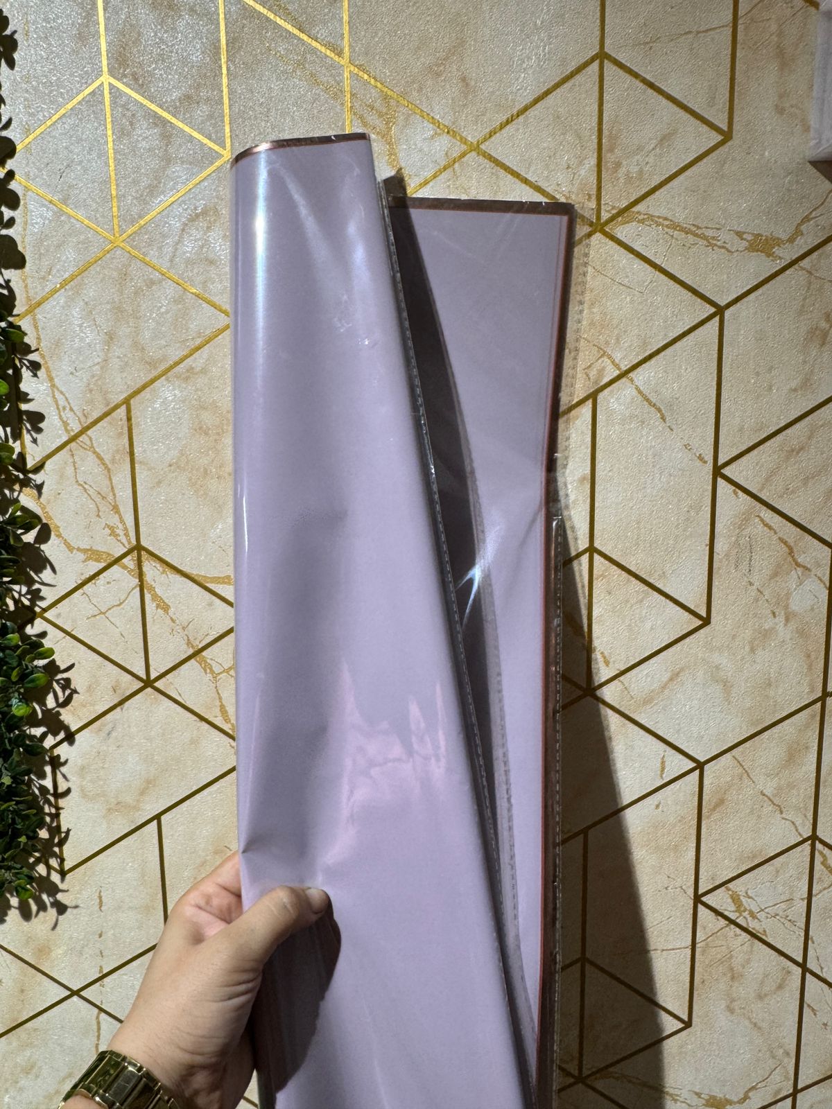 Purple Bouquet Wrapping Sheet