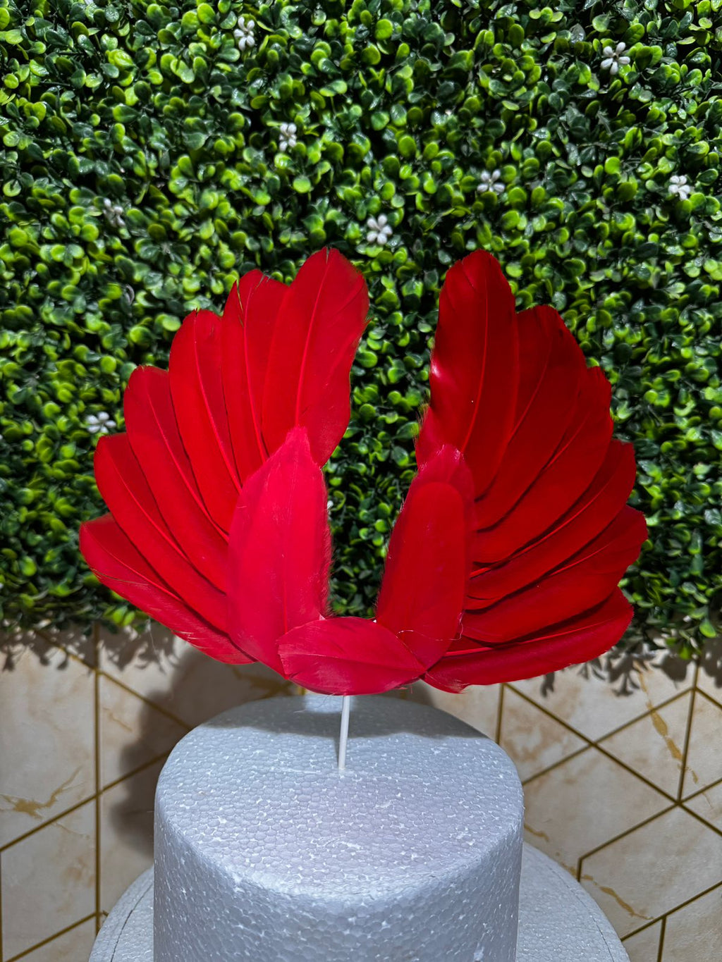 Angel Feather Cake Topper
