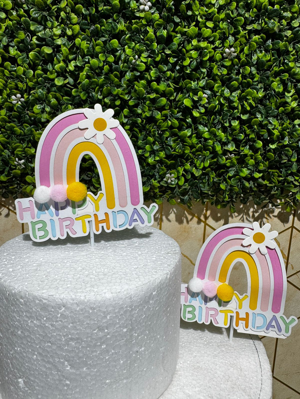 Premium Rainbow Cake Topper
