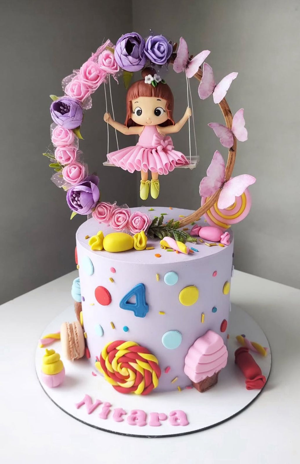 Wooden Ring Cake Topper