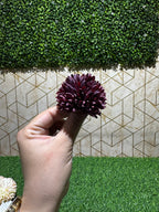 Maroon Dahlia Artificial Flower (Pack of 5)