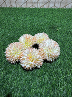 Peach Dahlia Artificial Flower (Pack of 5)