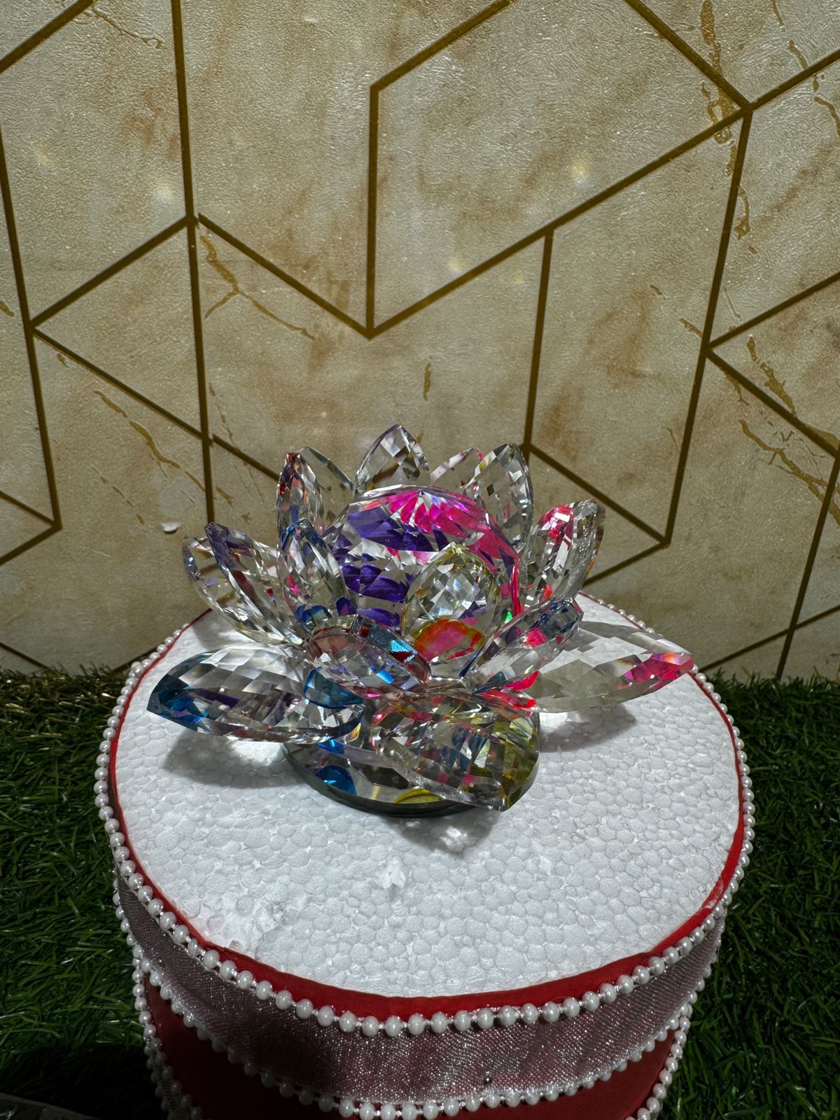 Imported Daimond Lotus Topper