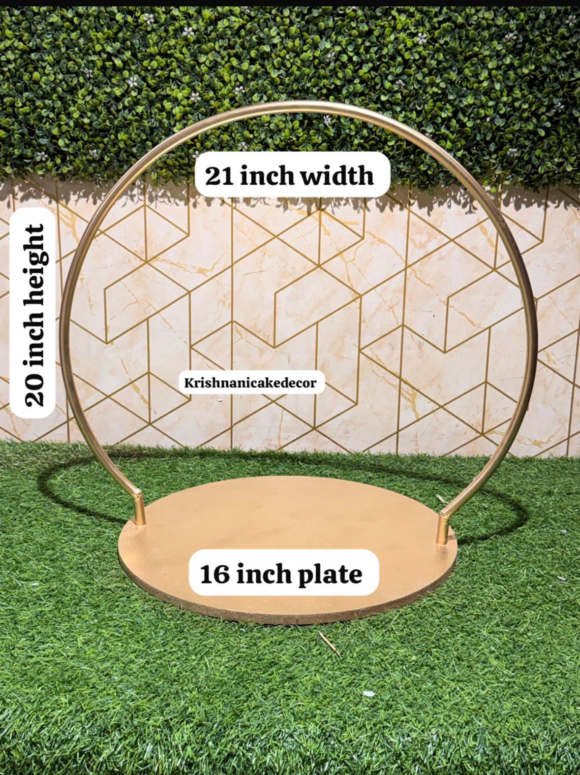 Metal Loop Cake Stand (Combo)