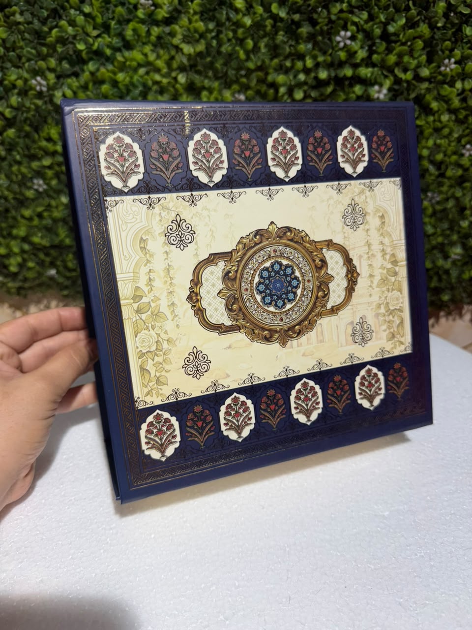 Diwali Utsav Collapsible Hamper Box 8x8x4inch