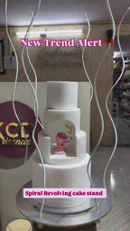Spiral Revolving Cake Stand