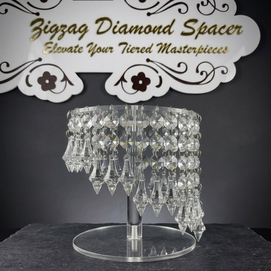 Zigzag Diamond Cake Spacer
